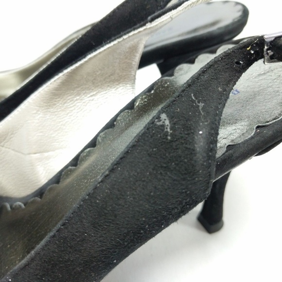 Banana Republic Size 7 Leather Slingback Open Toe - Picture 6 of 8